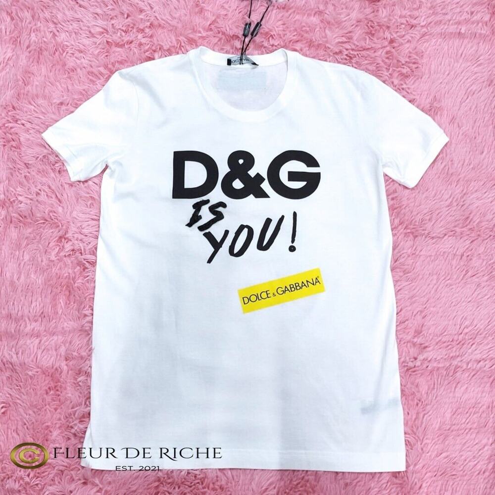Dolce & Gabbana 'D&G Is You' T-shirt sz 40